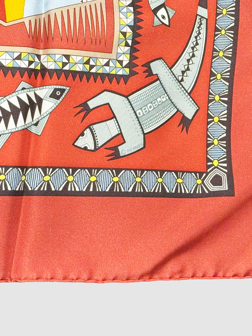 2005 "Vie du Fleuve" Silk Scarf