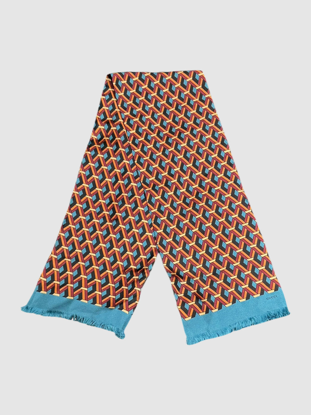 Geometric Silk Scarf