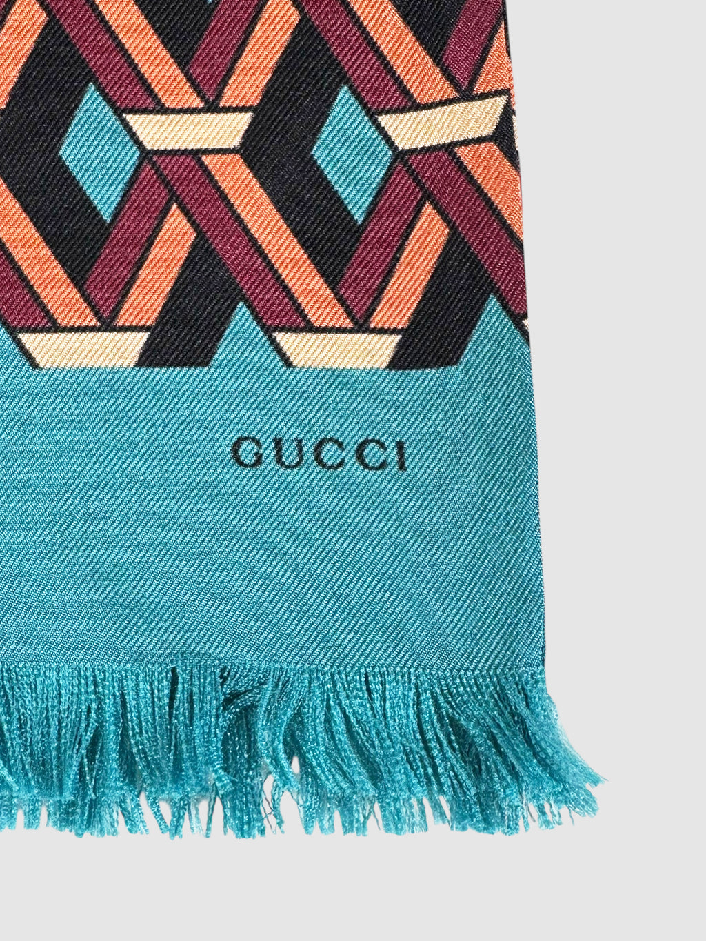 Geometric Silk Scarf