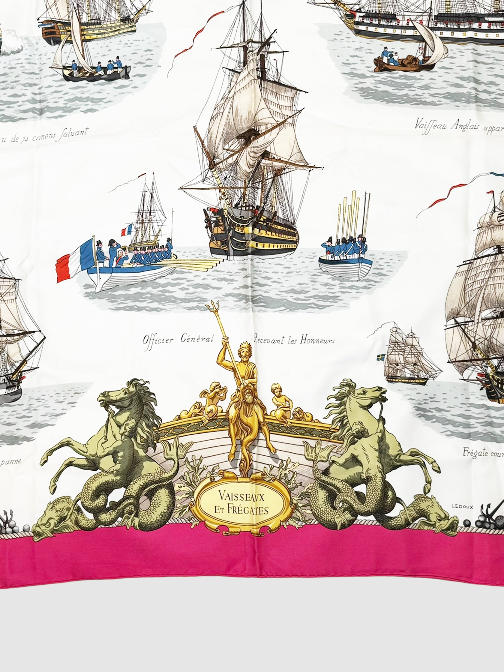 1964 "Vaisseaux et Frégates" Silk Scarf