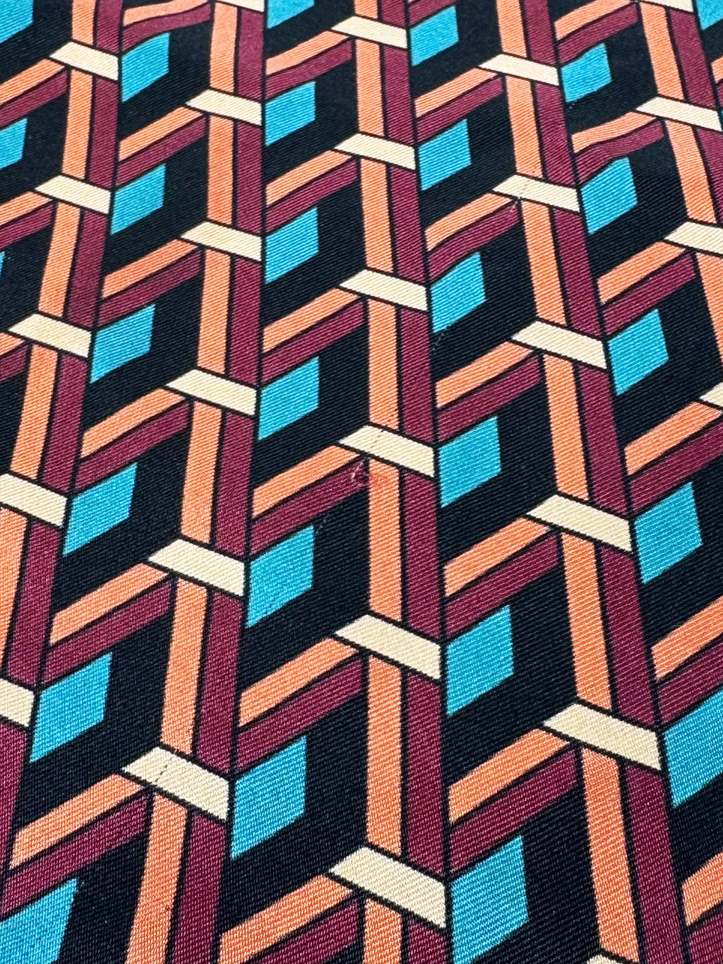 Geometric Silk Scarf