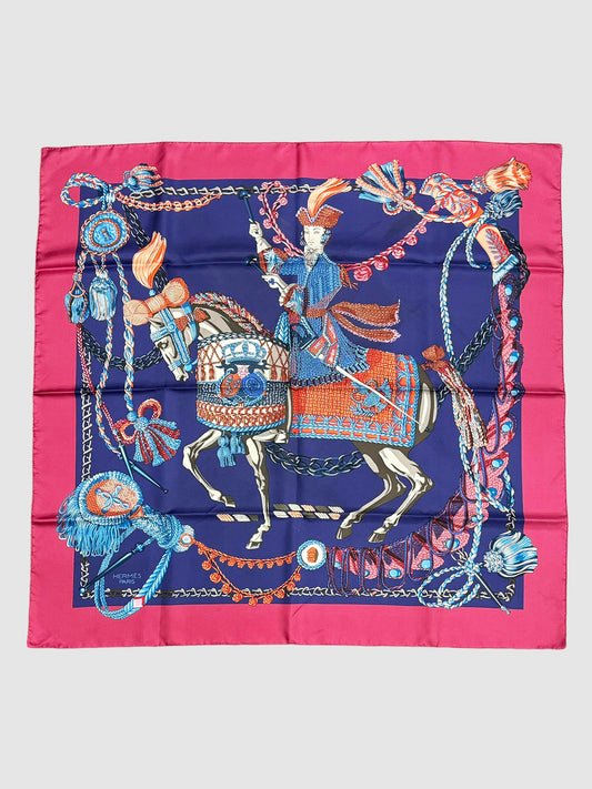 "Le Timbalier" Silk Scarf