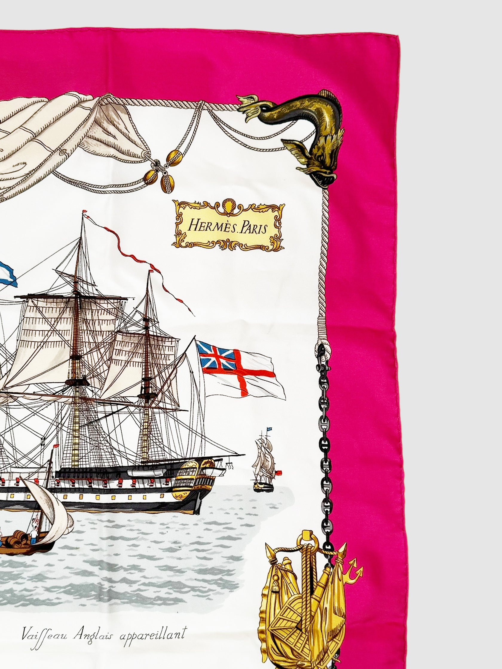 1964 "Vaisseaux et Frégates" Silk Scarf