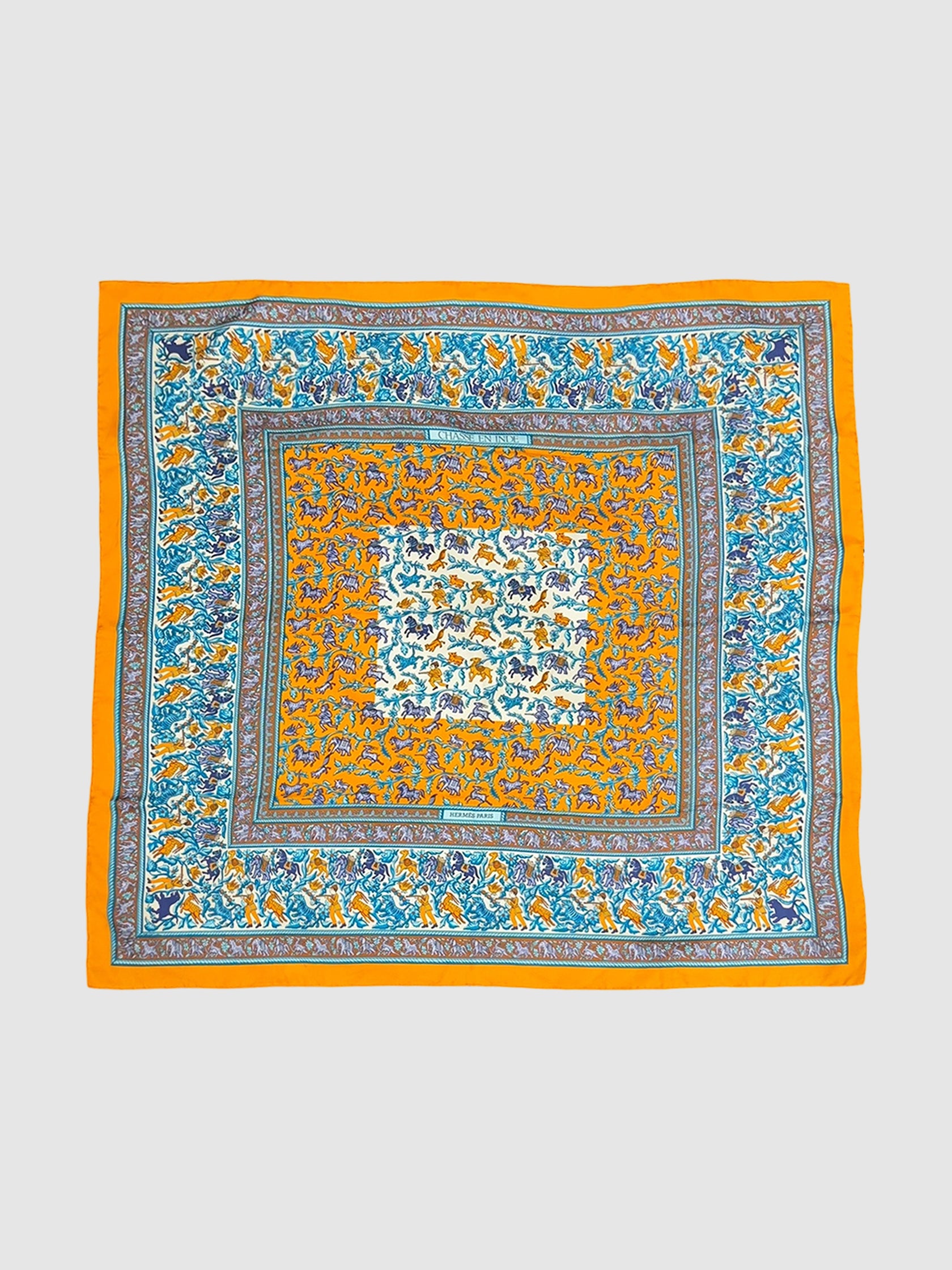 2010 "Chasse en Inde" Silk Scarf