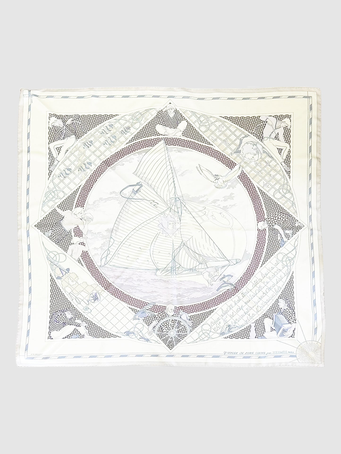 2001 "Voyage Au Long Cours" Silk Scarf