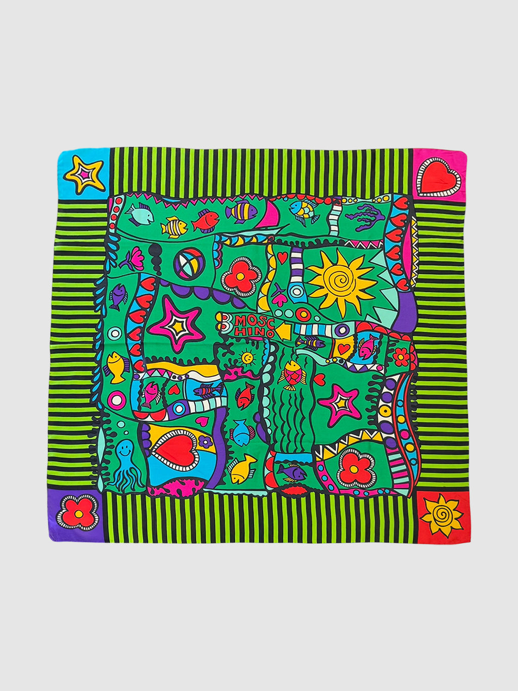 Graphic Silk Scarf