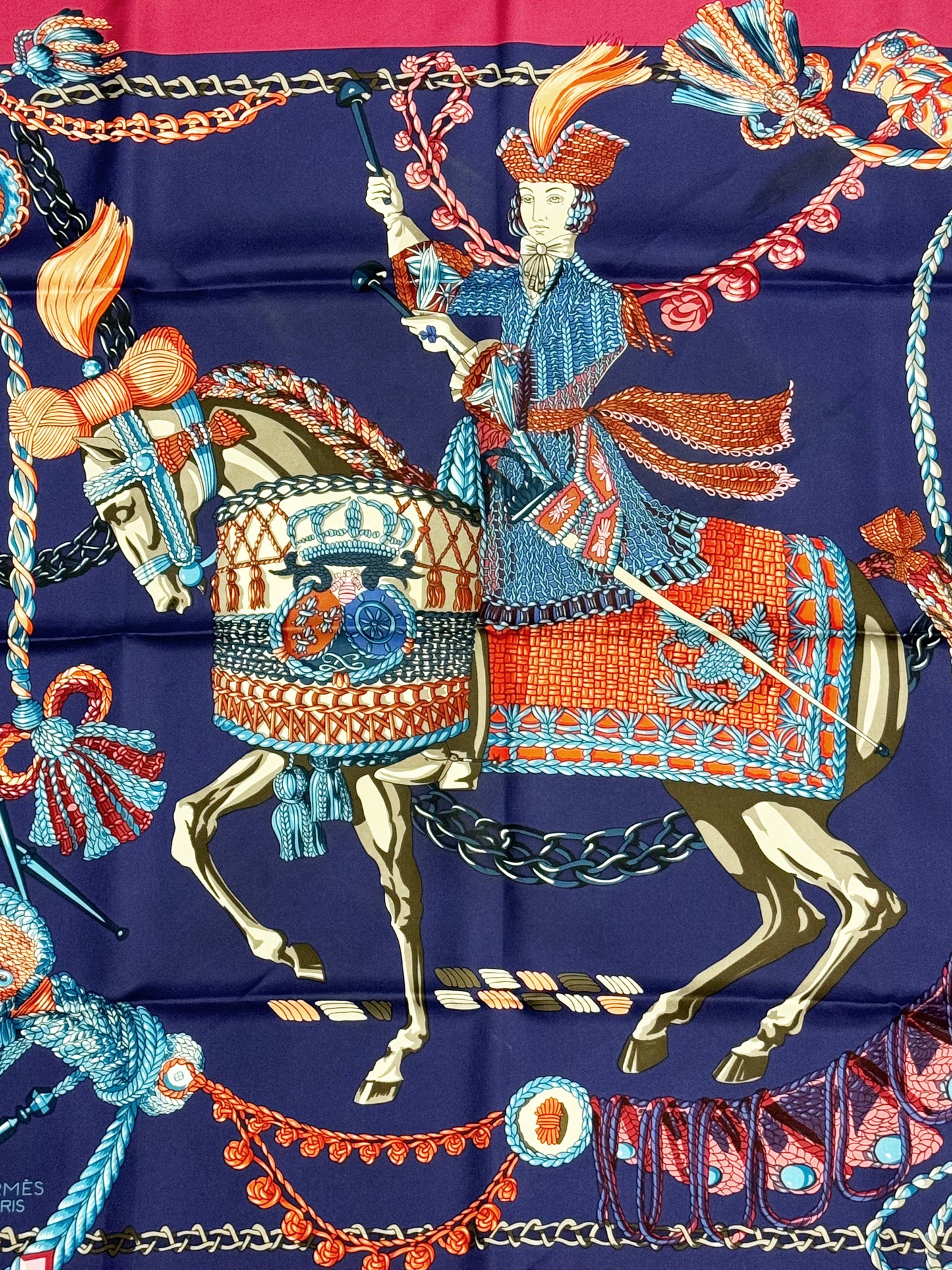 Hermès "Le Timbalier" Silk Scarf