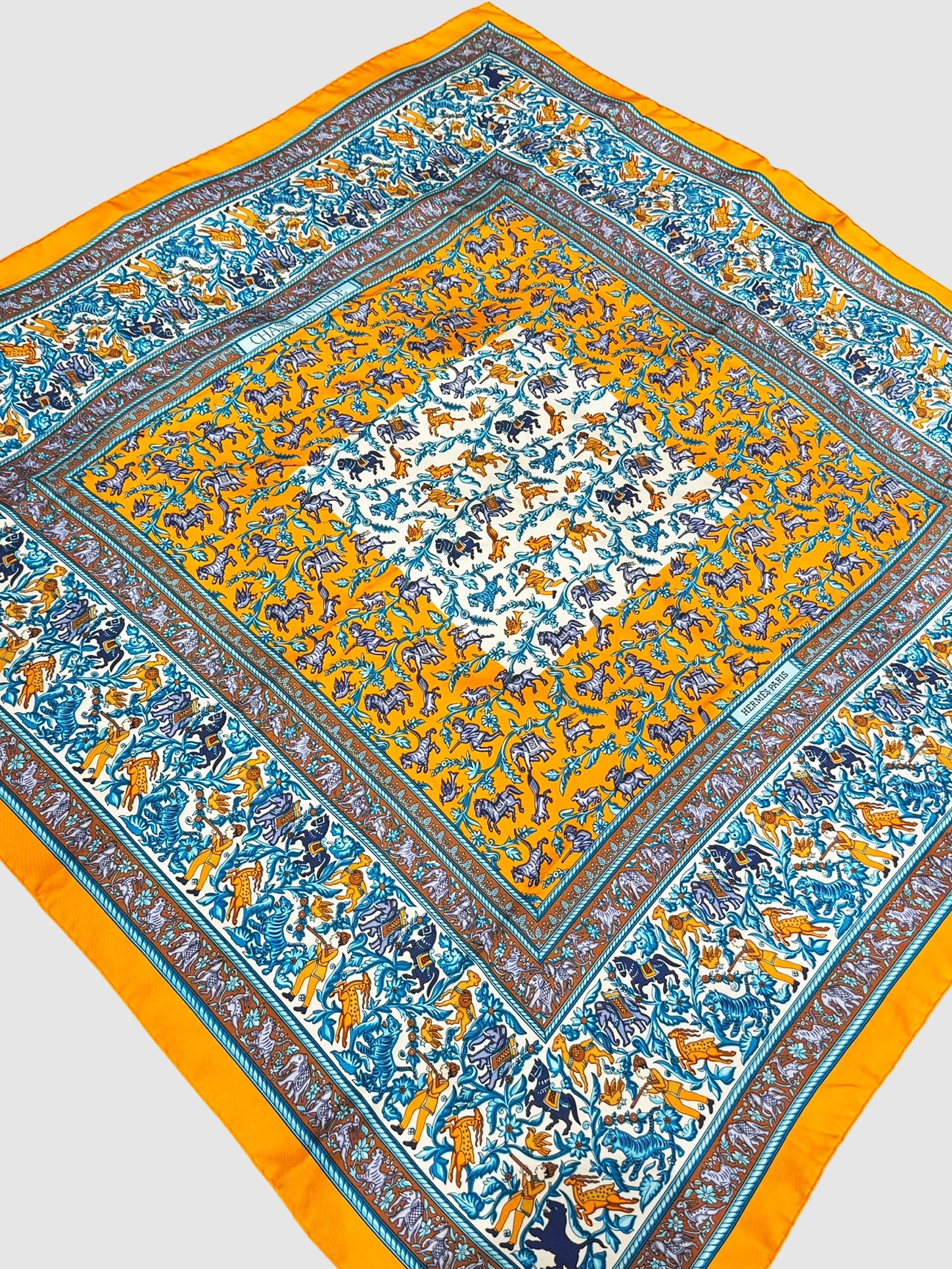 2010 "Chasse en Inde" Silk Scarf