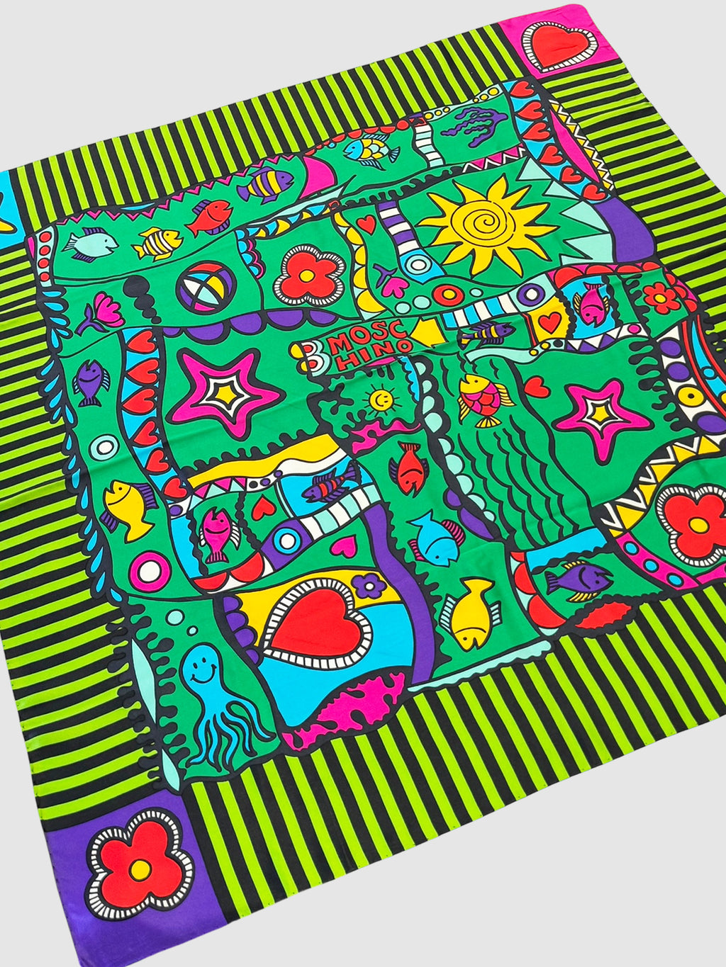 Graphic Silk Scarf