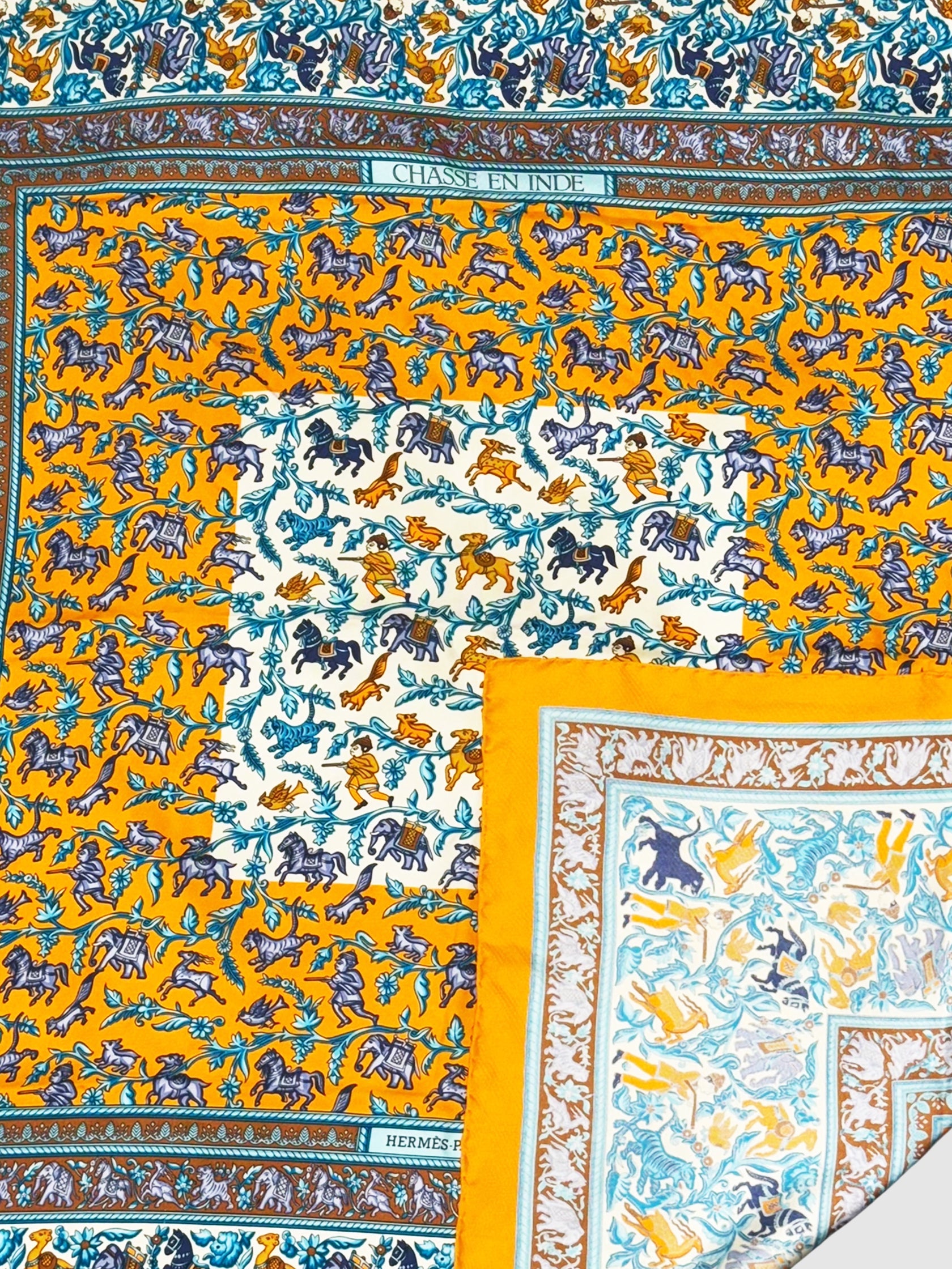 2010 "Chasse en Inde" Silk Scarf