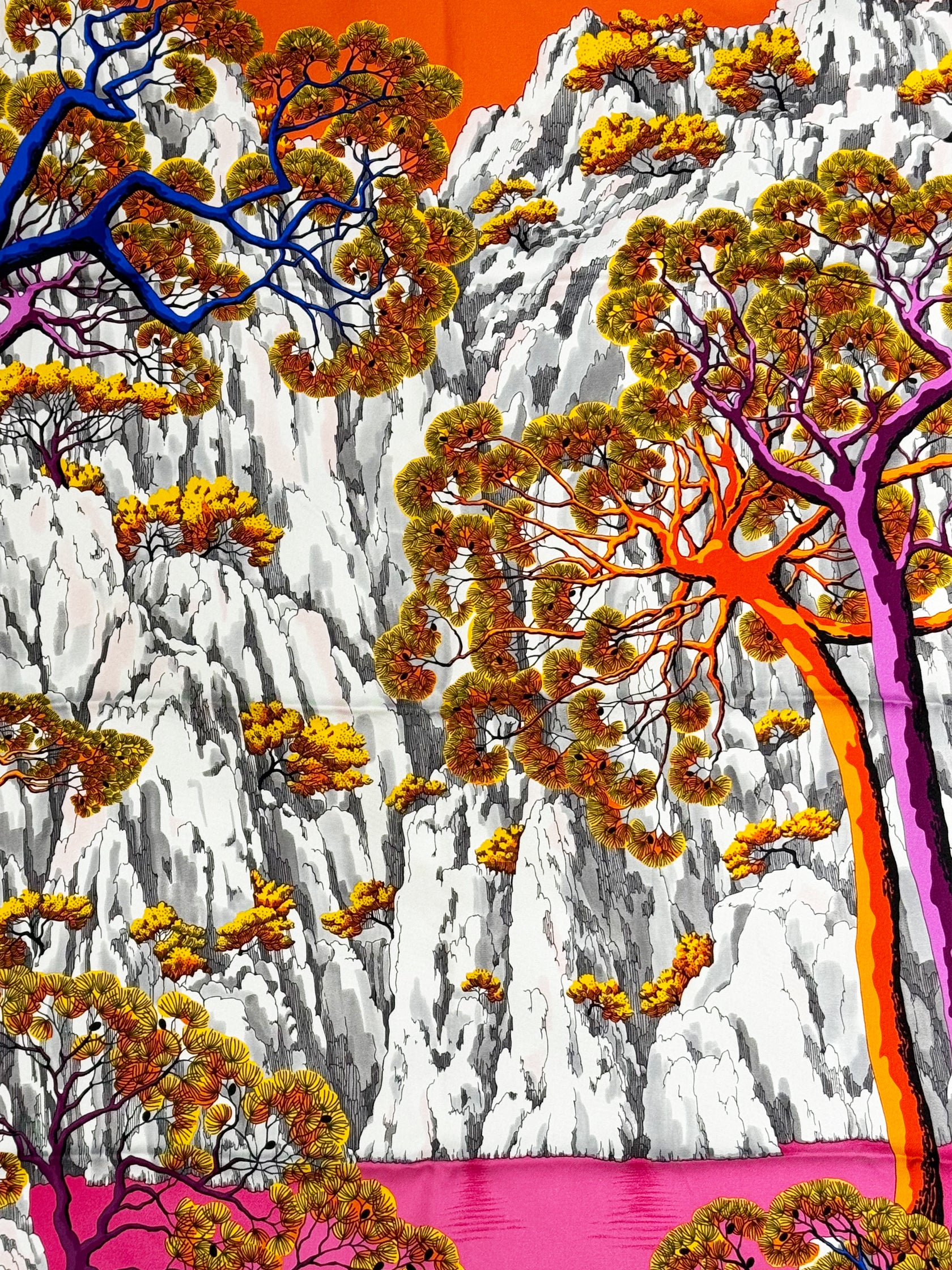 2015 "Sieste au Paradis" Silk Scarf