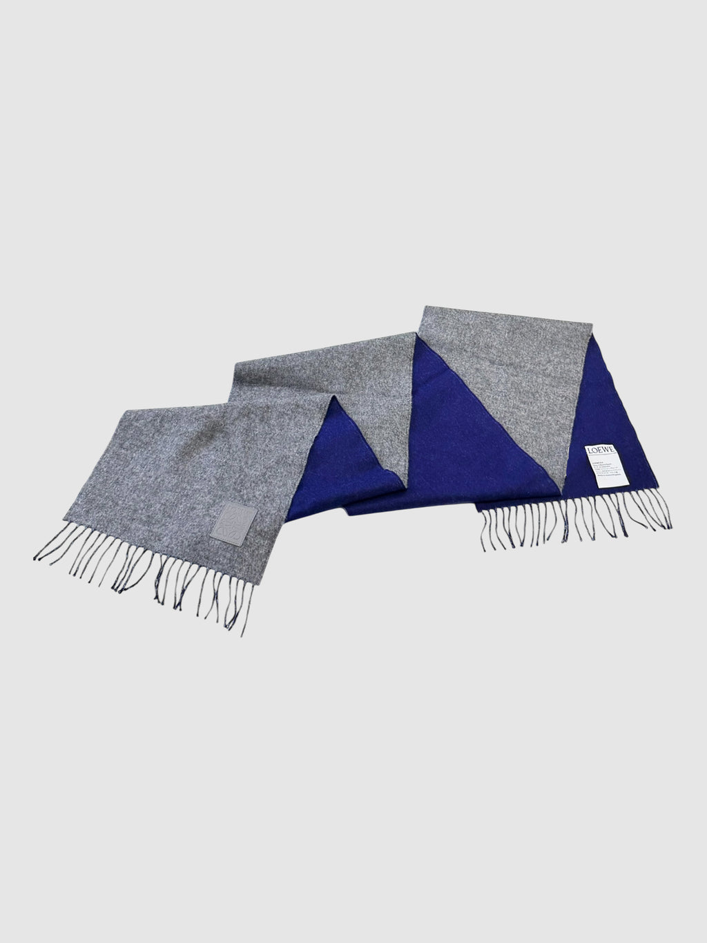 Wool Cashmere Fringe Scarf
