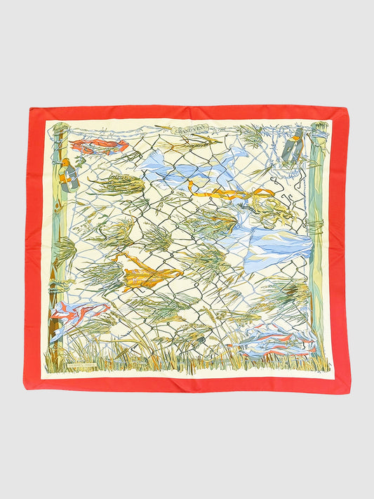 "Grand Vent" Silk Scarf