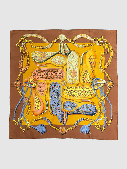 "Festival des Amazones" Silk Scarf