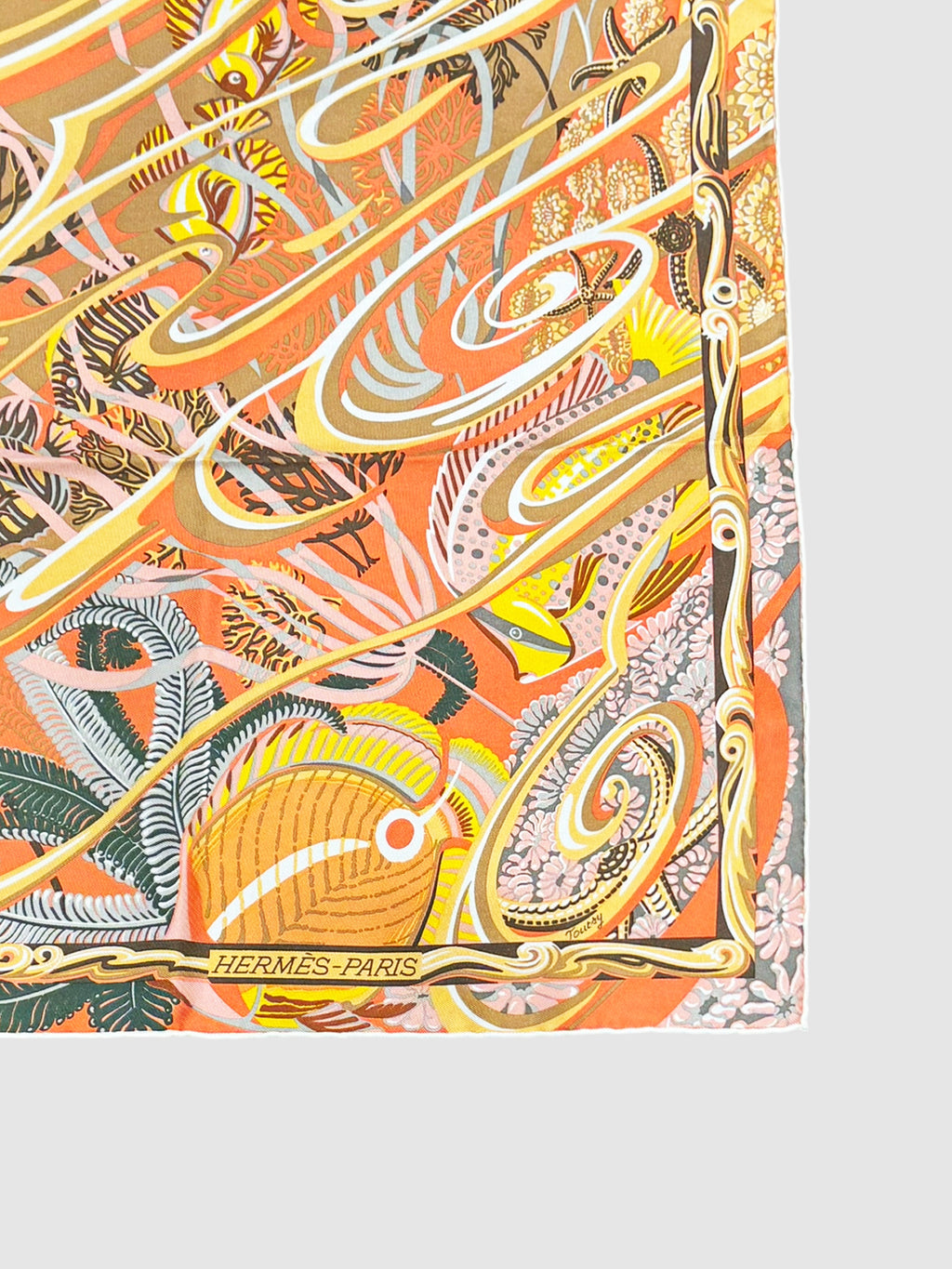 "De La Mer Au Ciel" Silk Scarf