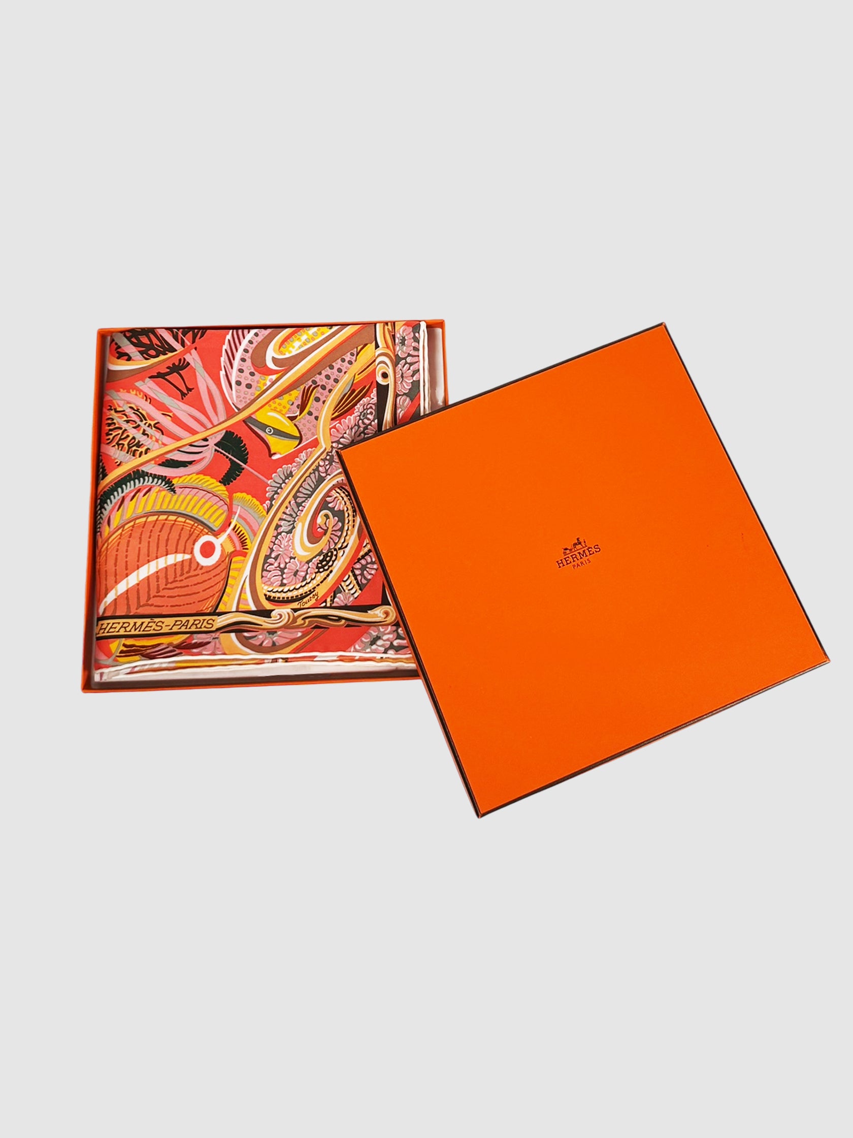 "De La Mer Au Ciel" Silk Scarf