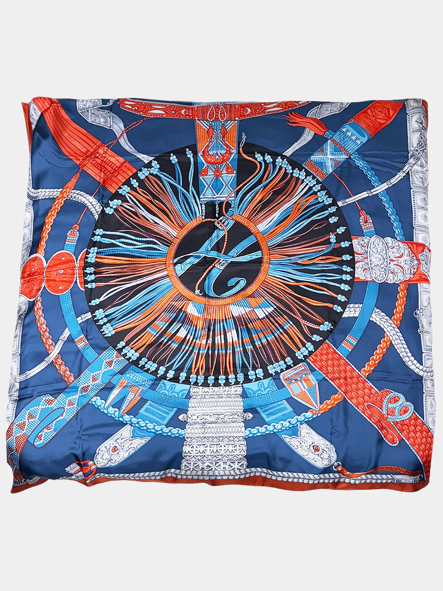 2013 "Ceintures Et Liens" Silk Scarf