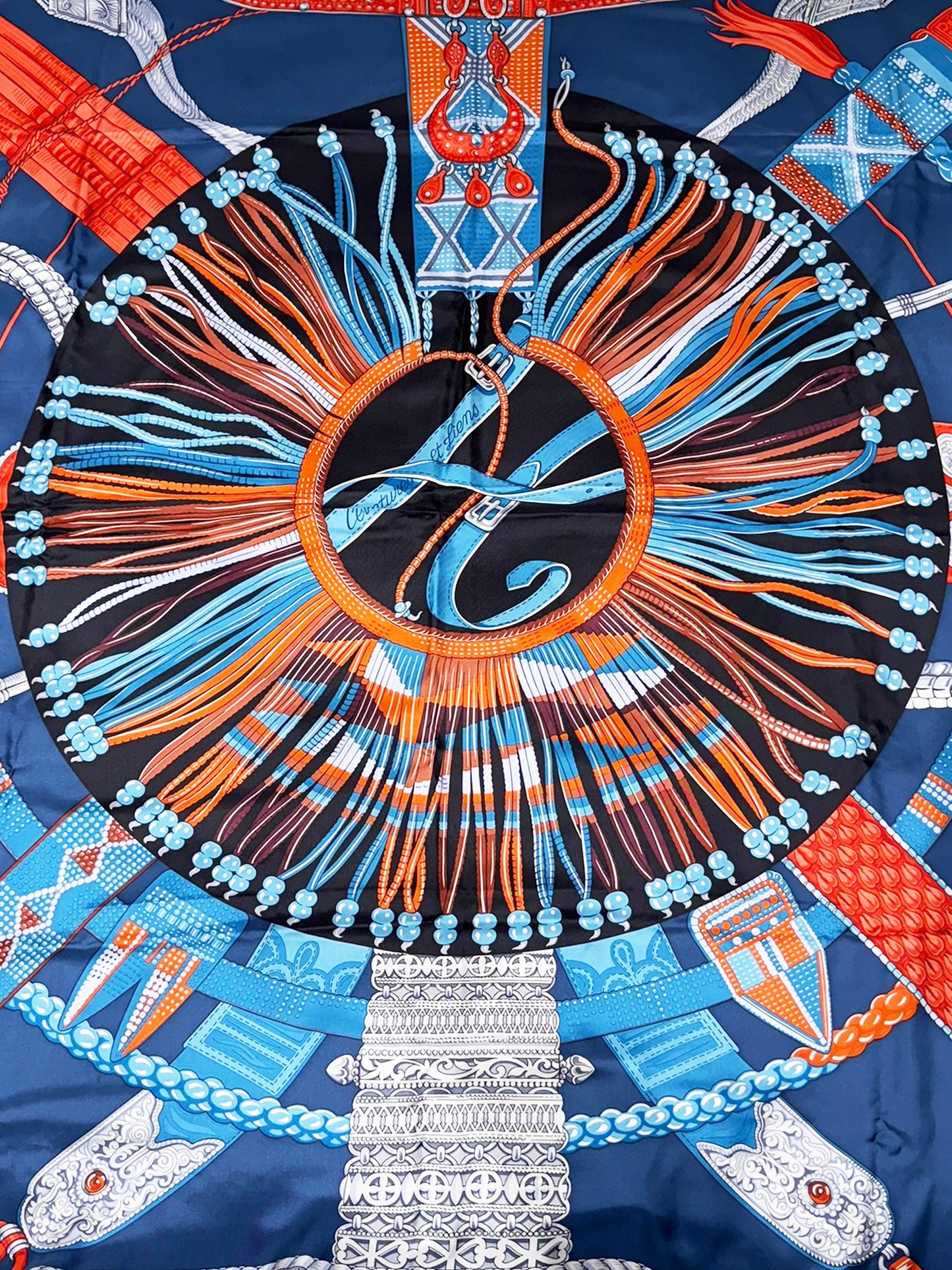 2013 "Ceintures Et Liens" Silk Scarf