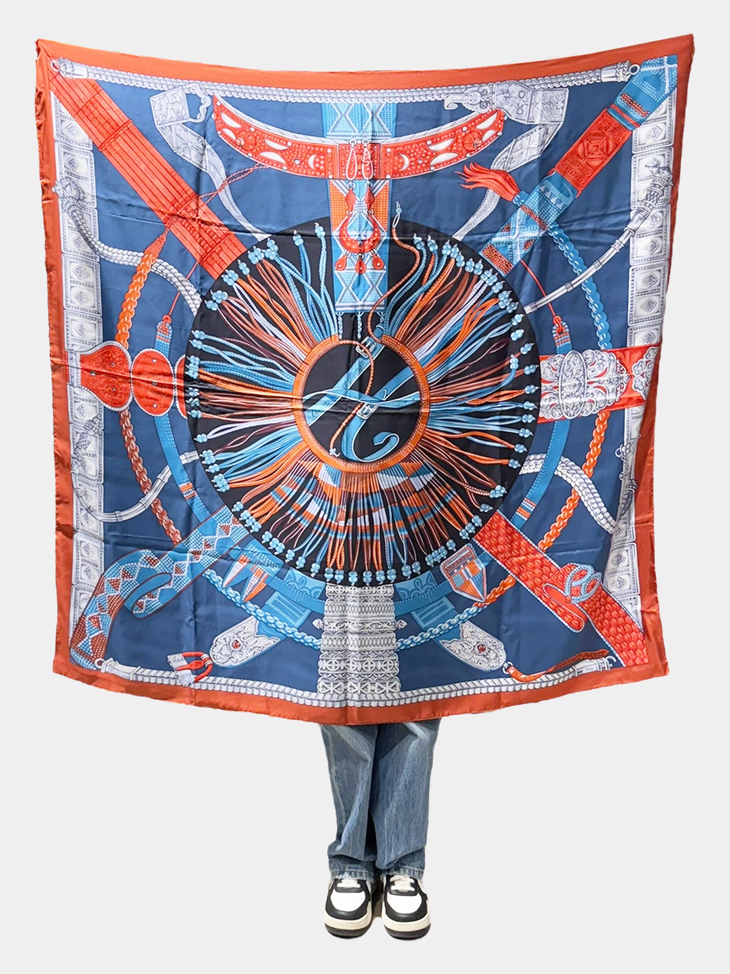 2013 "Ceintures Et Liens" Silk Scarf