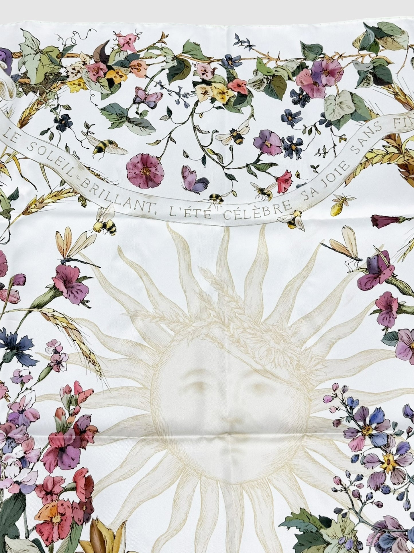 "Dior 4 Saisons Été Soleil" Silk Scarf