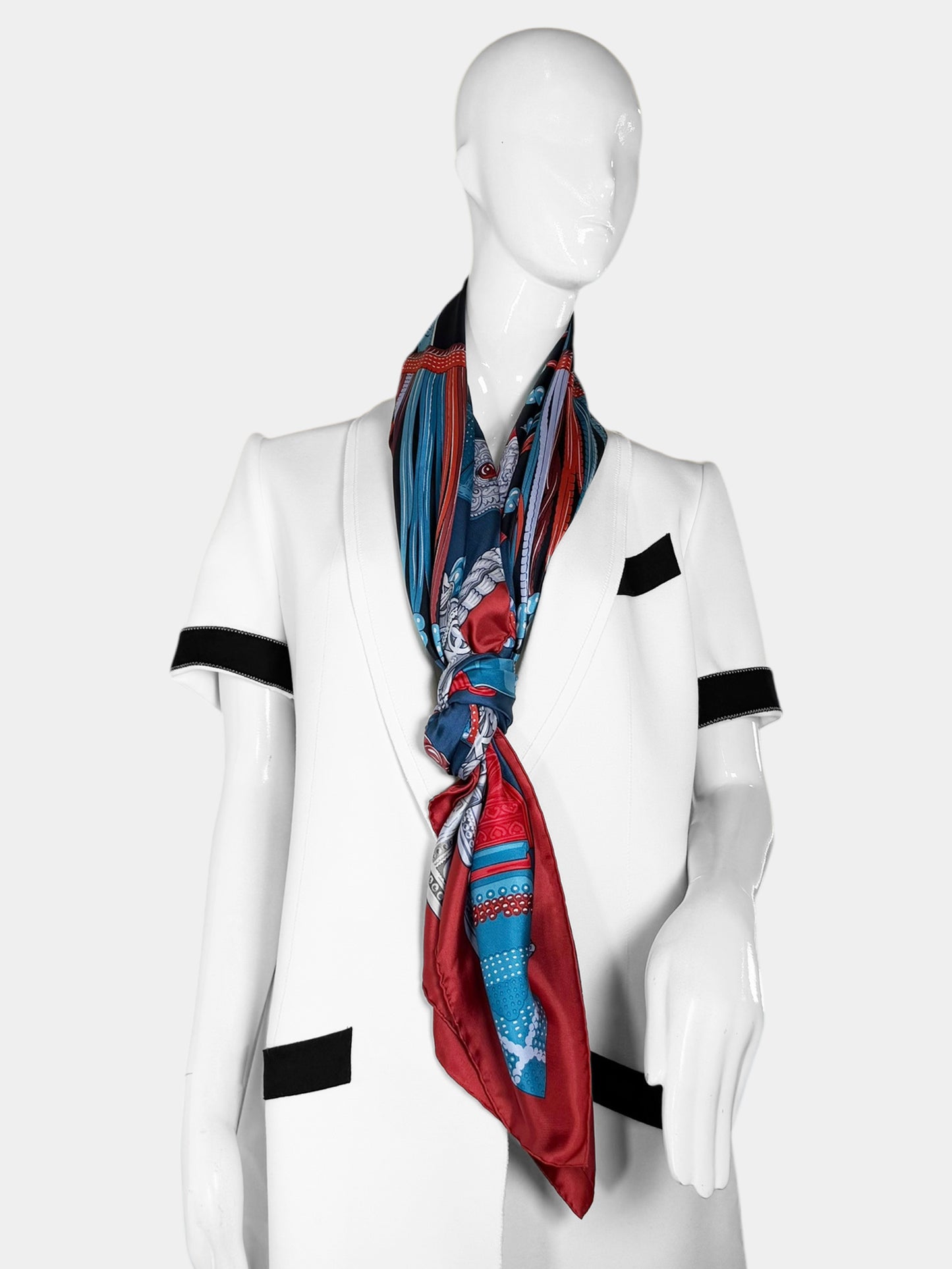 2013 "Ceintures Et Liens" Silk Scarf