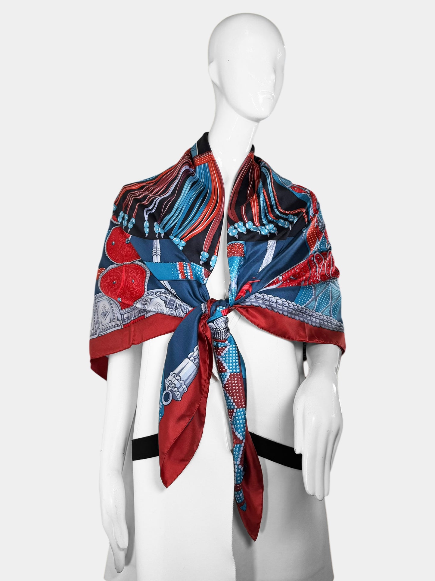 2013 "Ceintures Et Liens" Silk Scarf