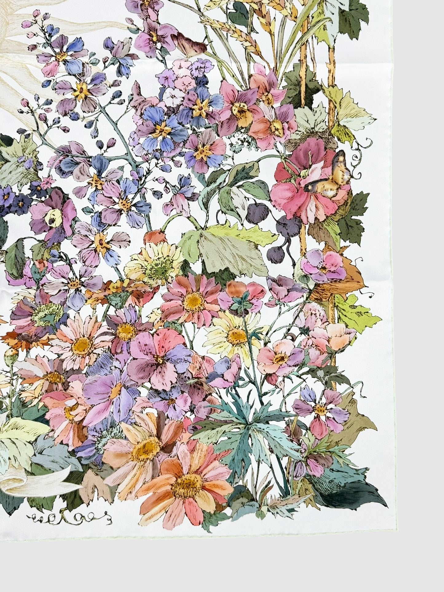 "Dior 4 Saisons Été Soleil" Silk Scarf