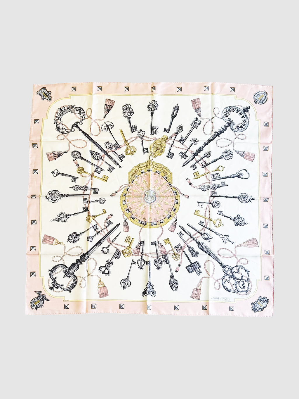 "Les Cles" Silk Scarf