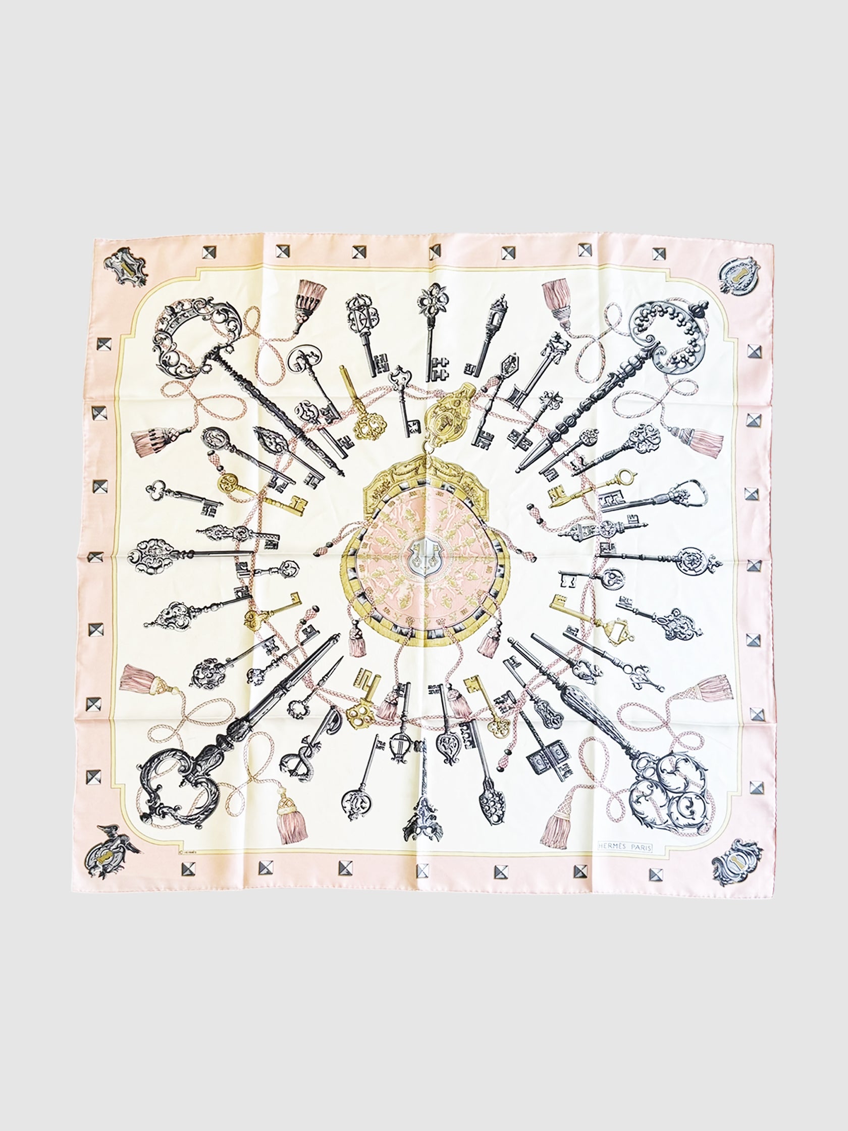 "Les Cles" Silk Scarf