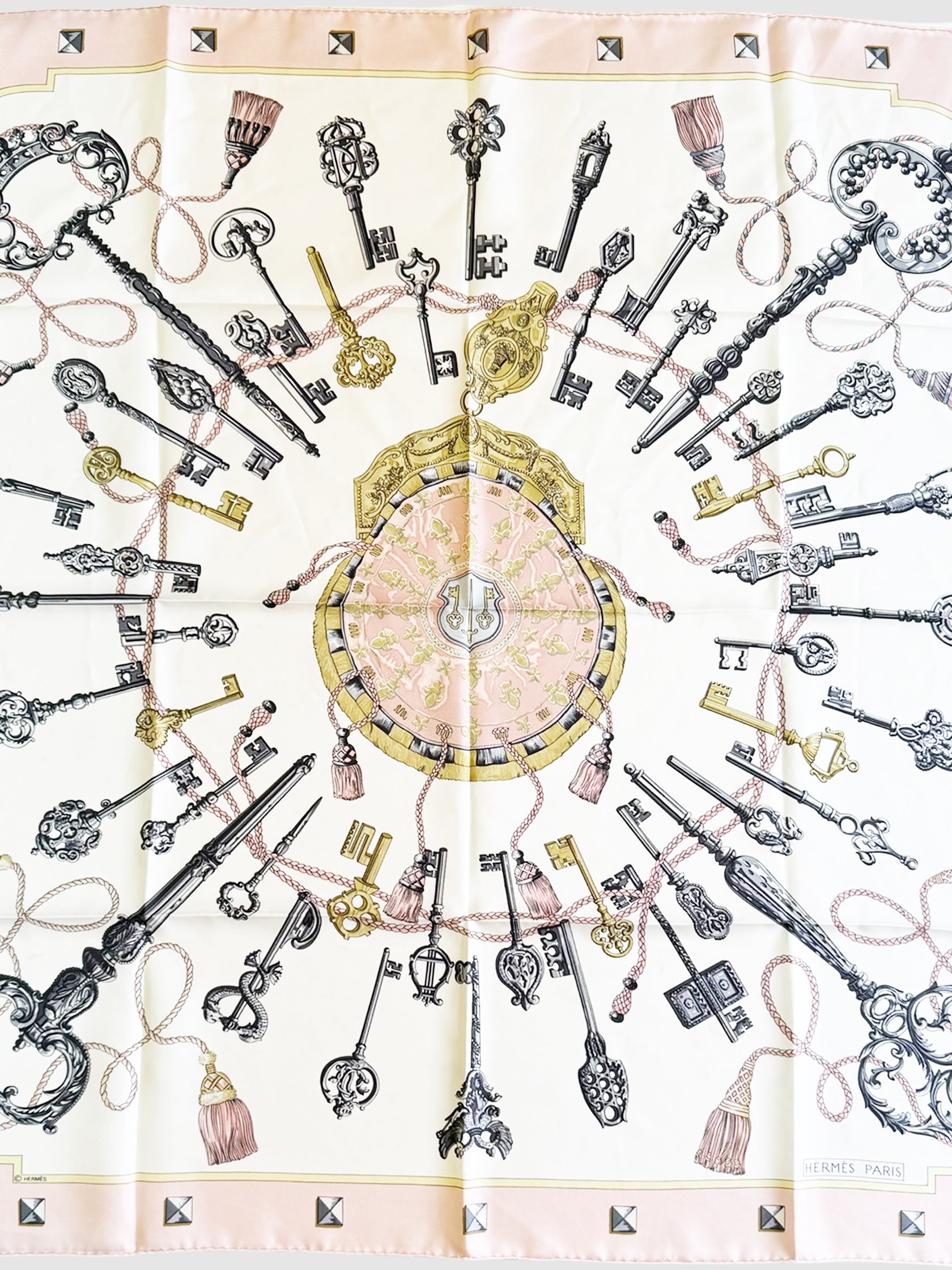 "Les Cles" Silk Scarf