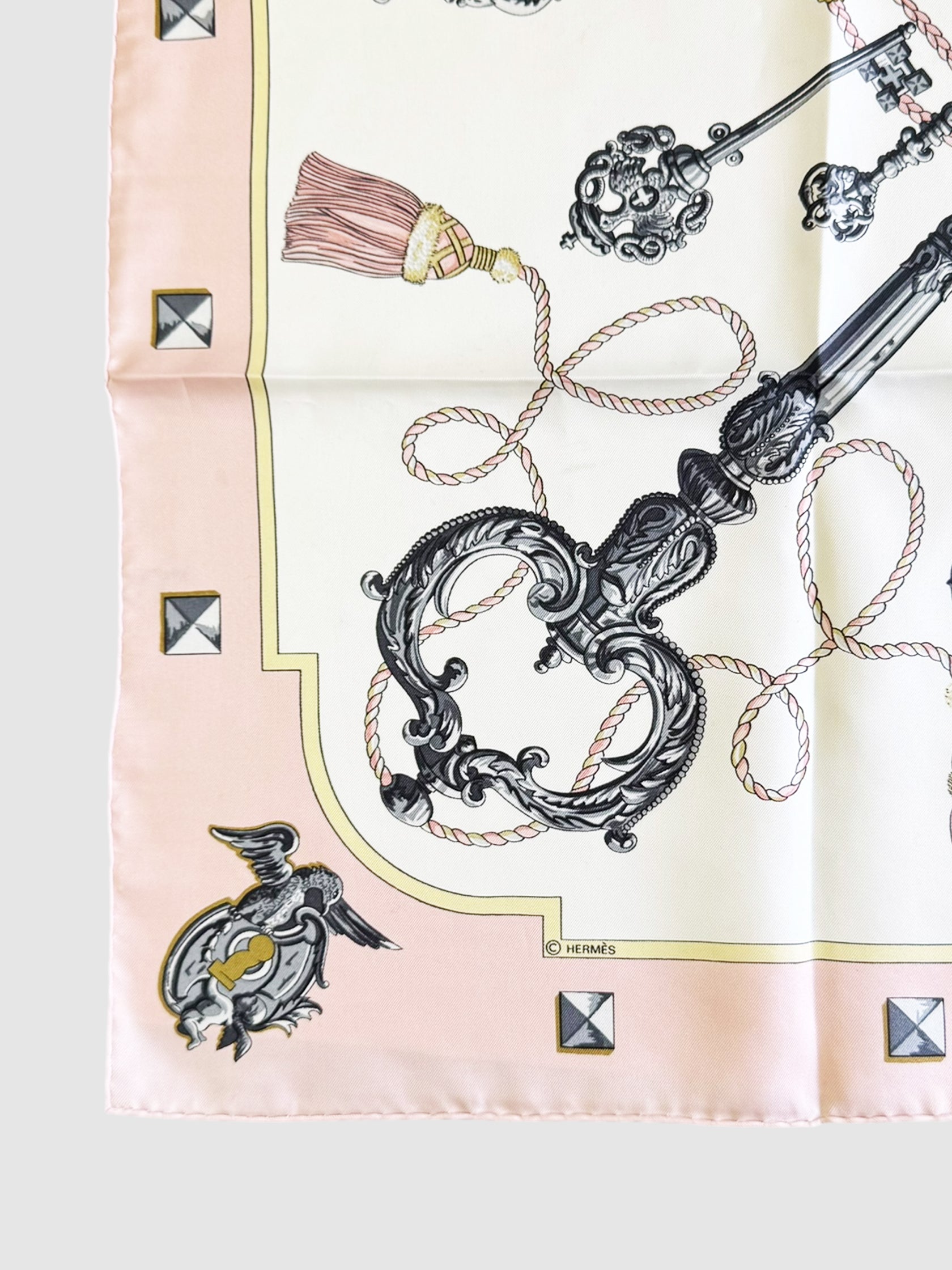 "Les Cles" Silk Scarf