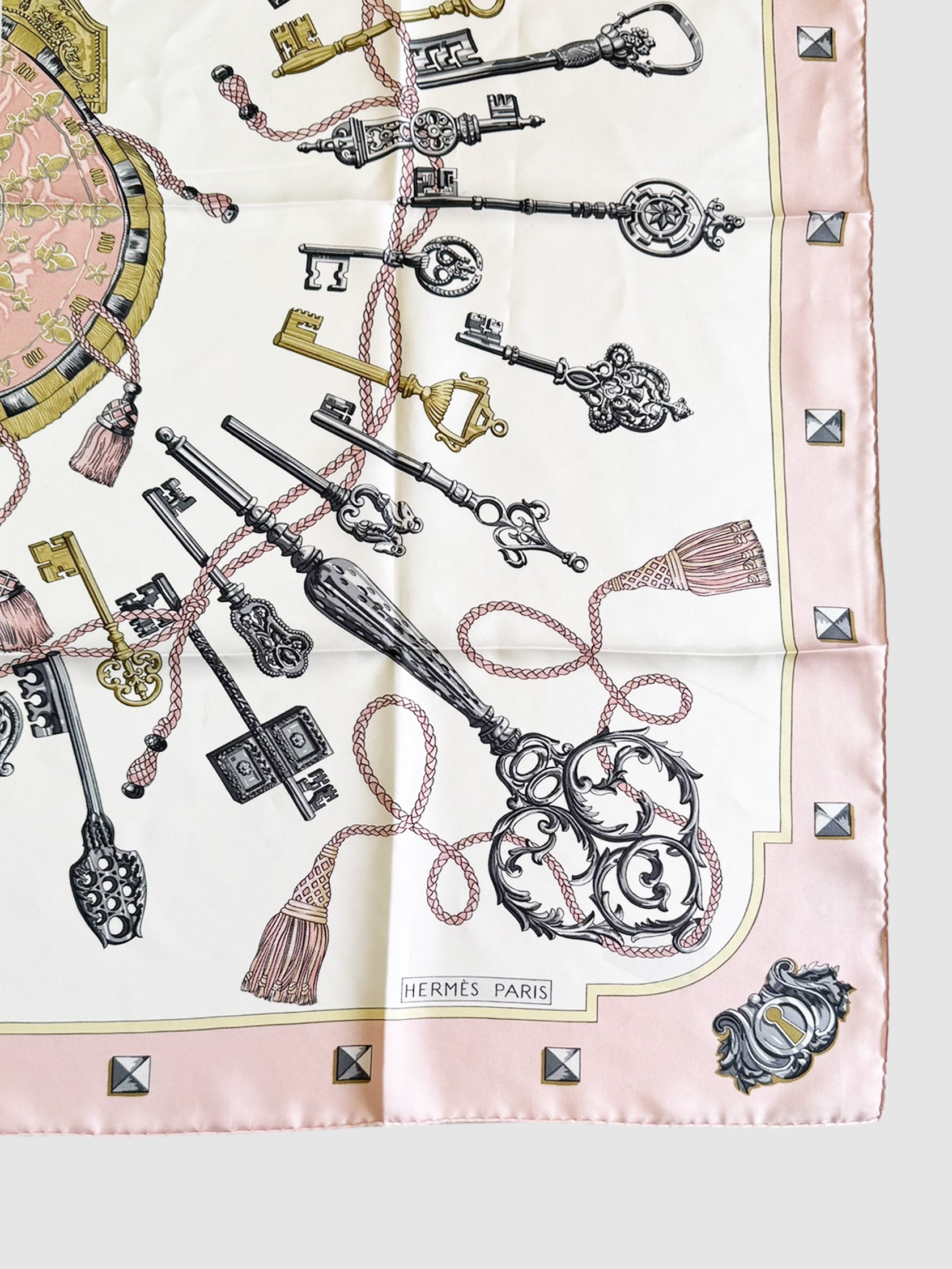"Les Cles" Silk Scarf