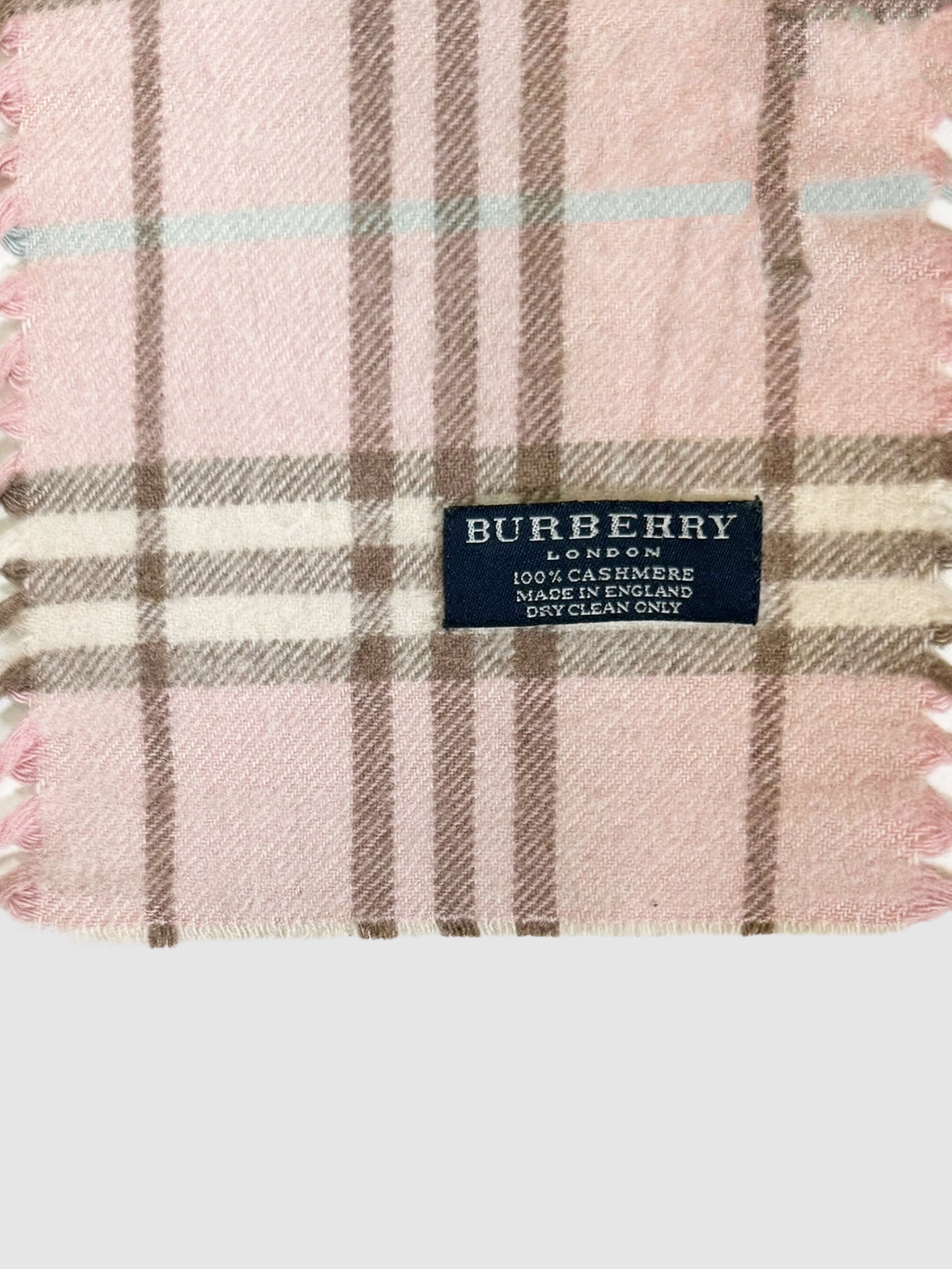 Plaid Cashmere Scarf