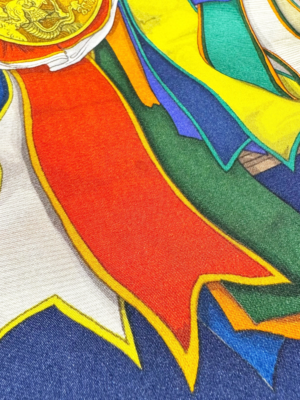 Equestrian Rosette Silk Scarf