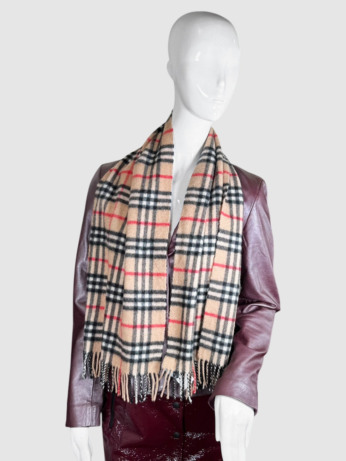 Nova Check Cashmere Scarf