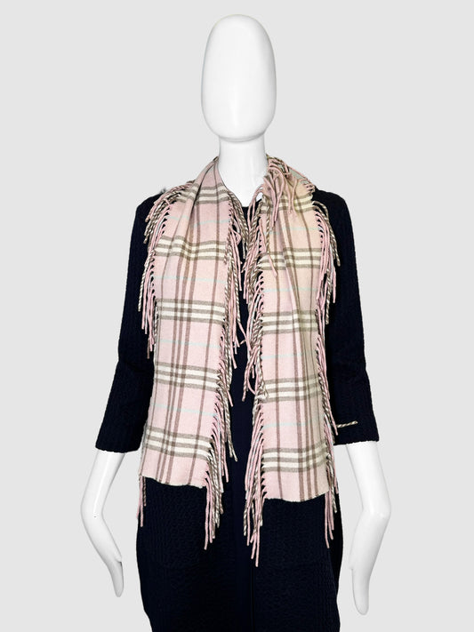 Plaid Cashmere Scarf