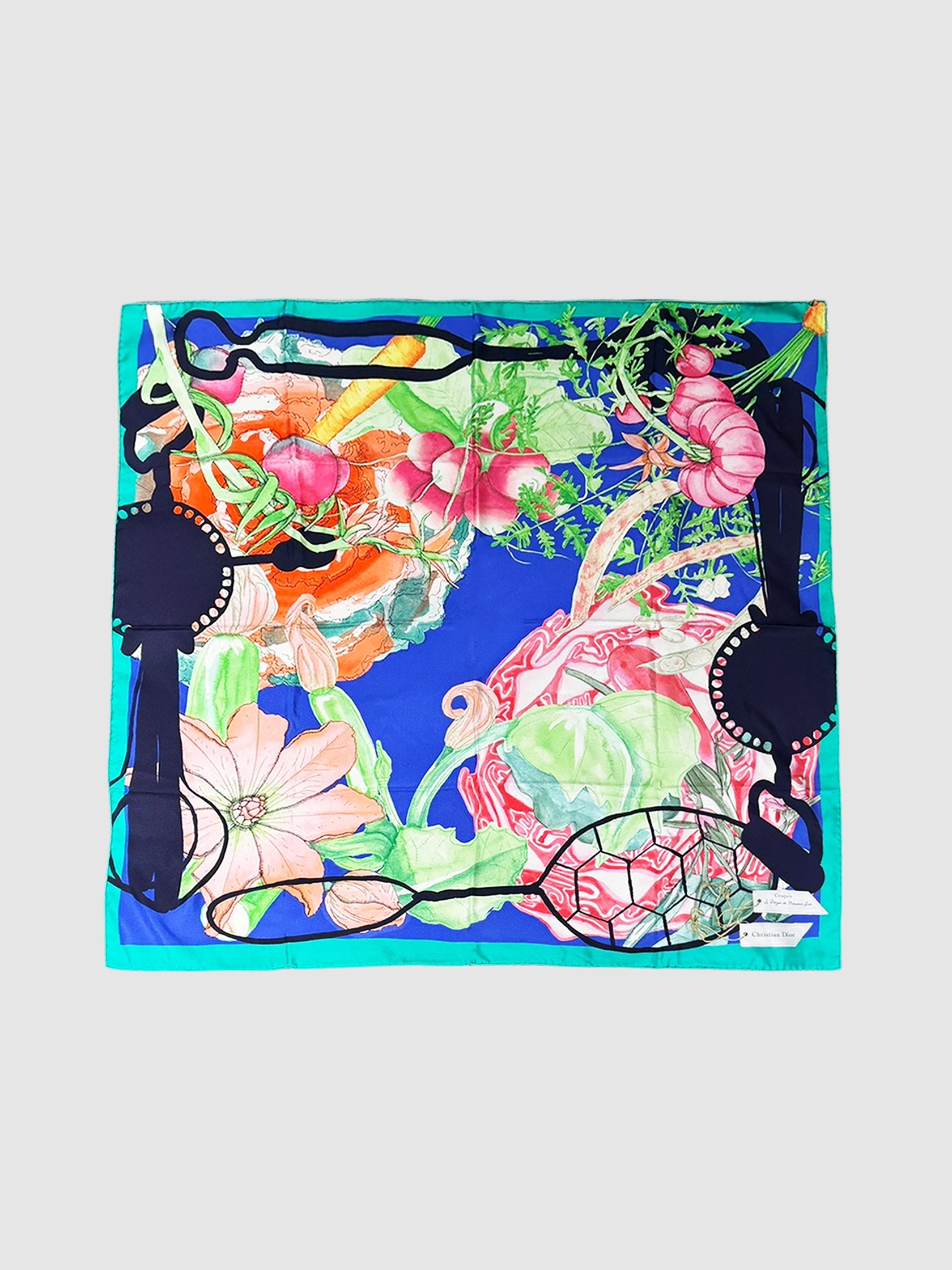 "Le Potager de Monsieur Dior" Silk Scarf