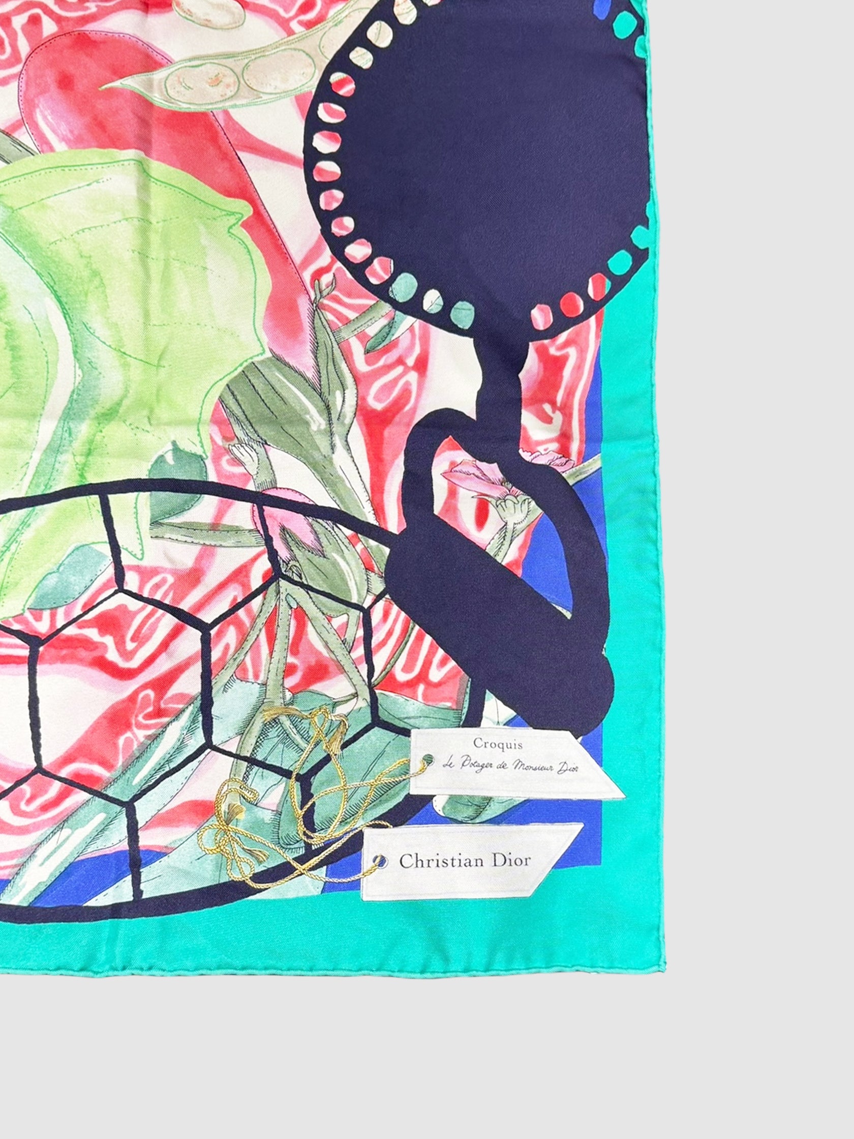 "Le Potager de Monsieur Dior" Silk Scarf