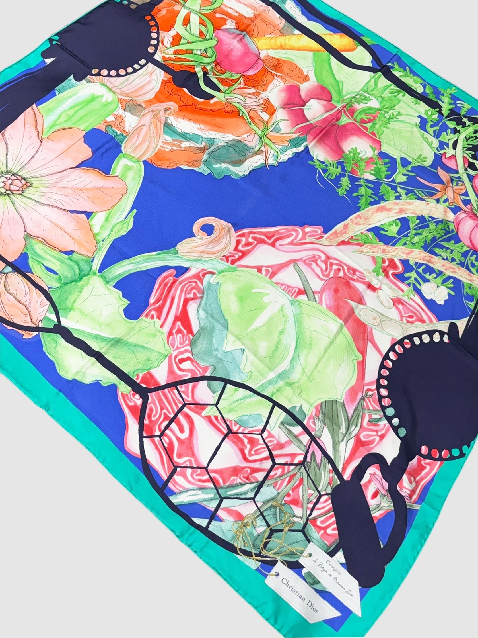 "Le Potager de Monsieur Dior" Silk Scarf