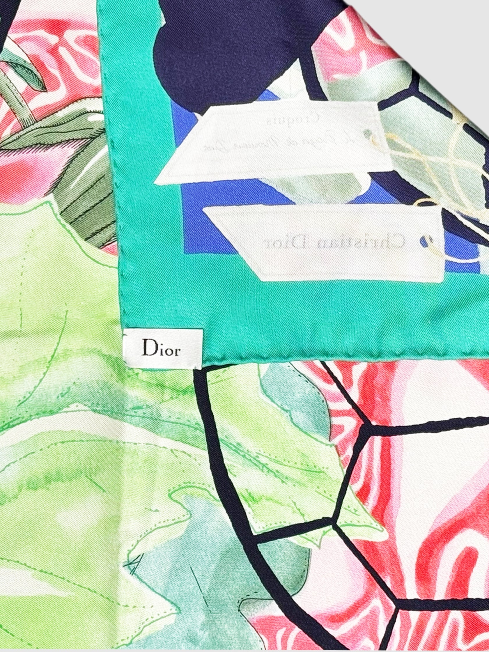 "Le Potager de Monsieur Dior" Silk Scarf