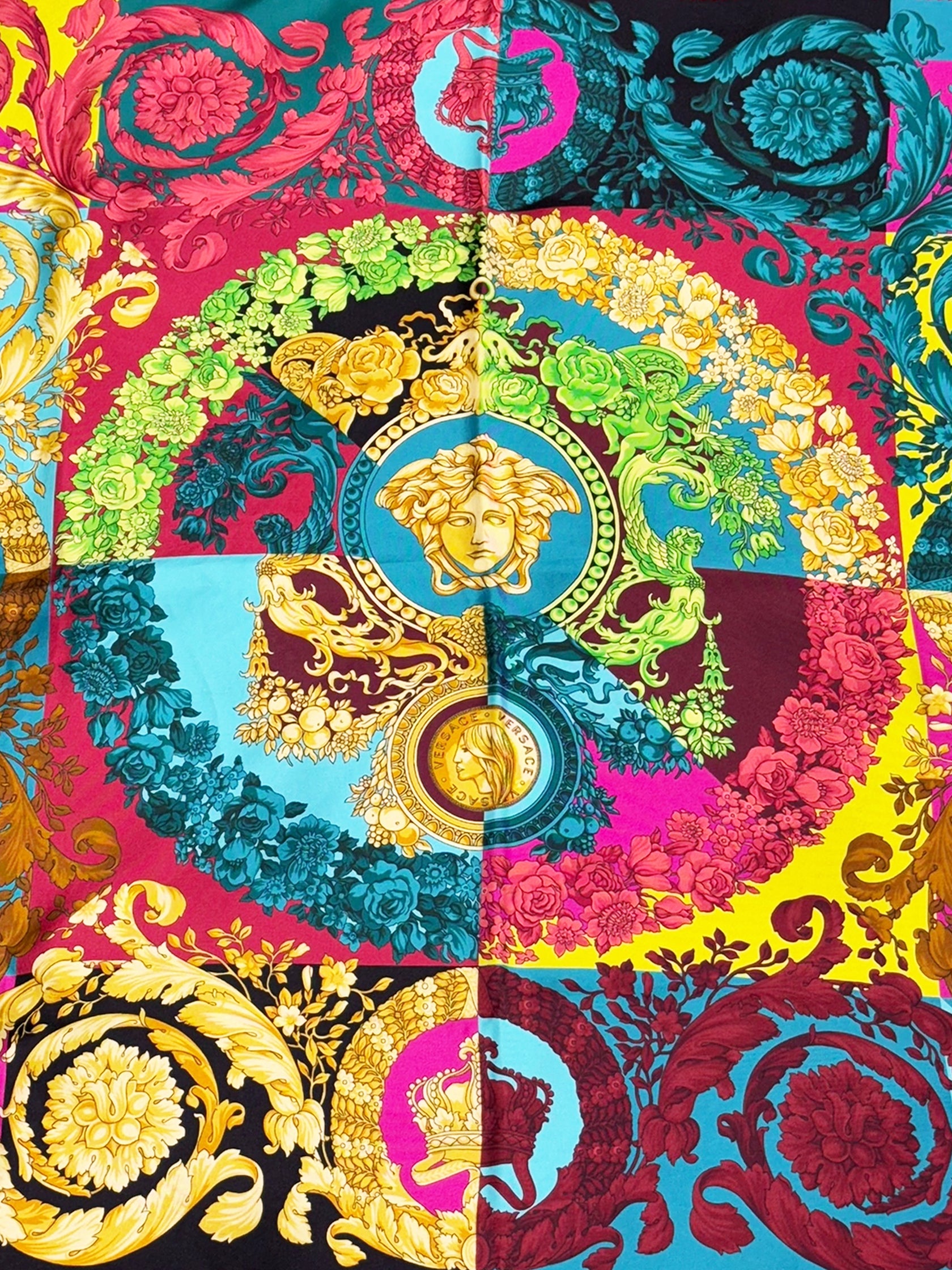 Baroque Medusa Silk Scarf