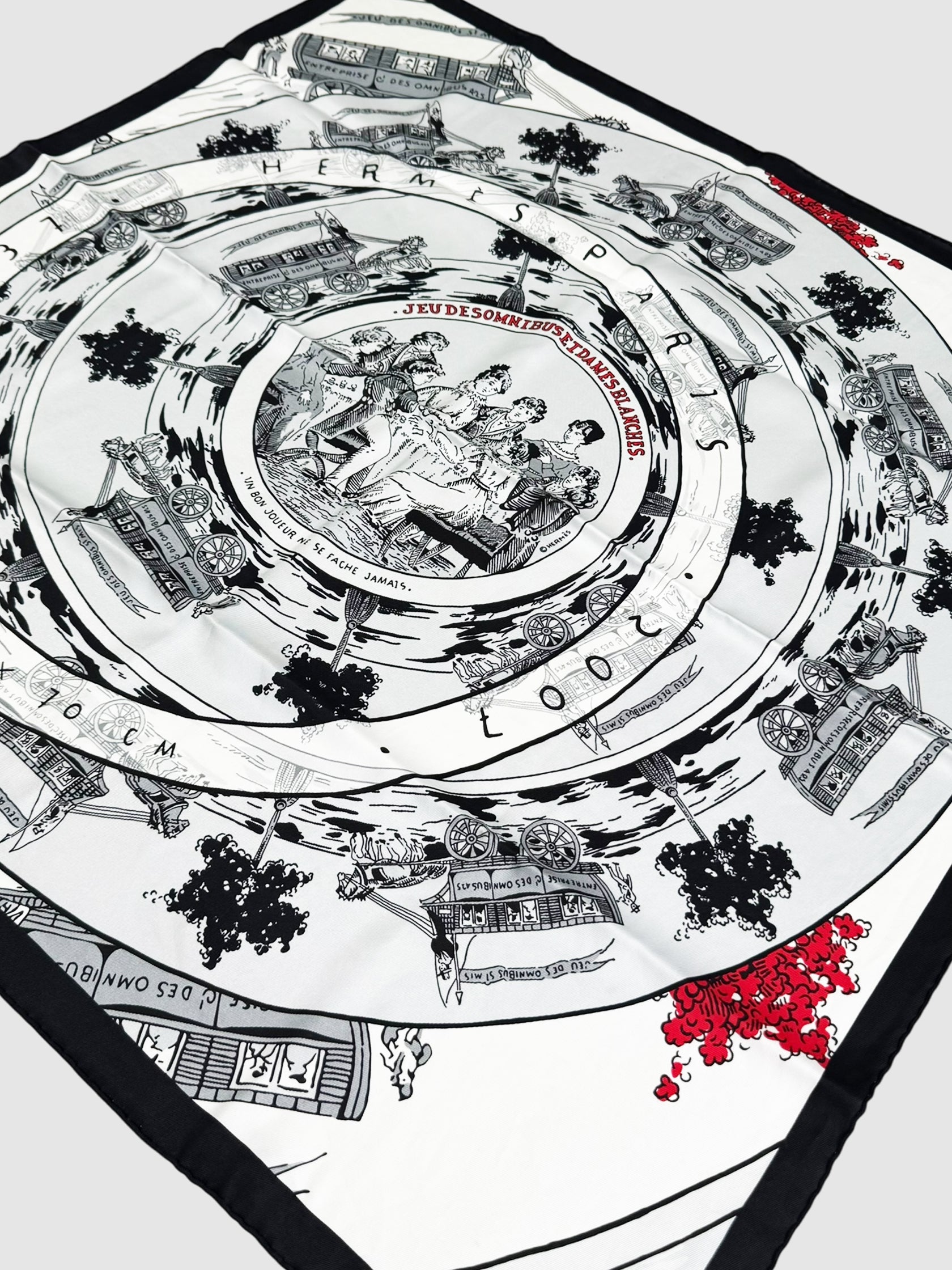 2007 "Jeu des Omnibus et Dames Blanches" Silk Scarf