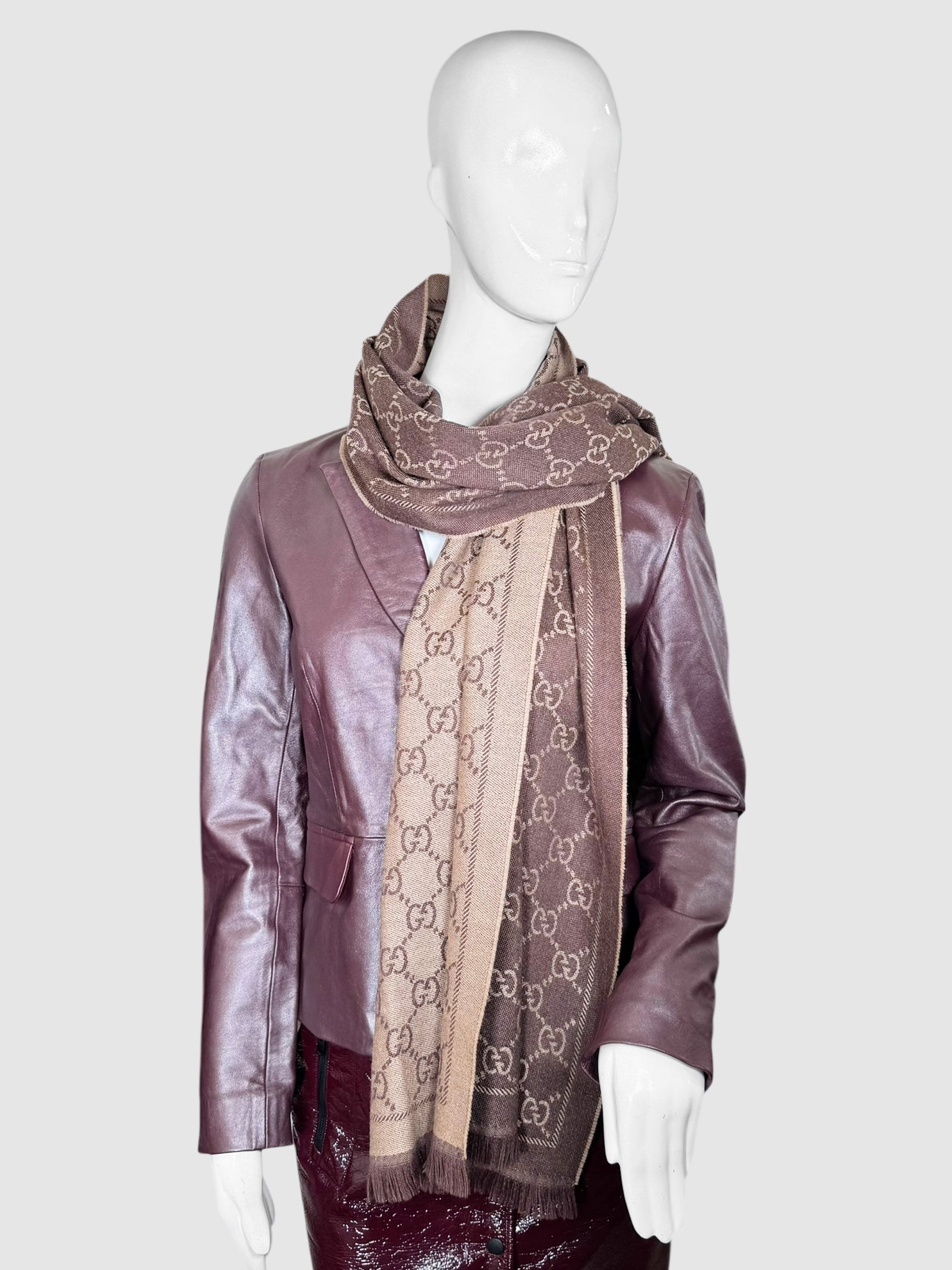 GG Jacquard Monogram Scarf