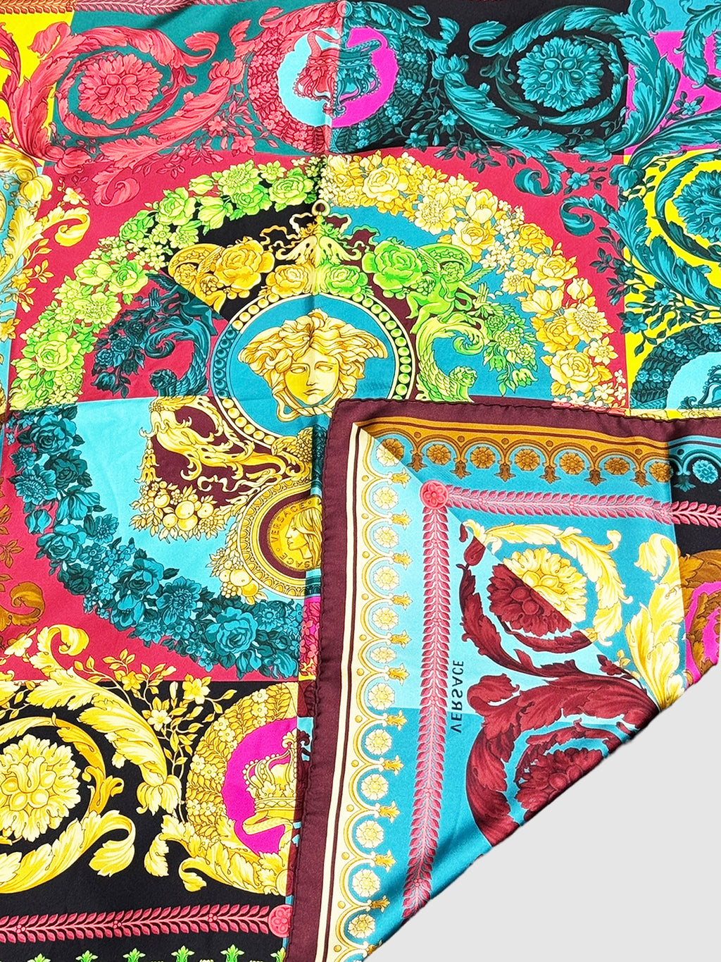 Baroque Medusa Silk Scarf