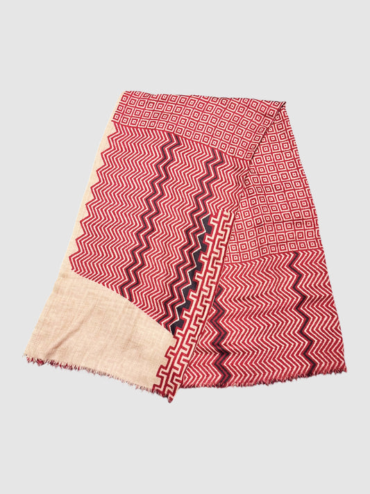 Large Jacquard Multi-Patterned Scarf