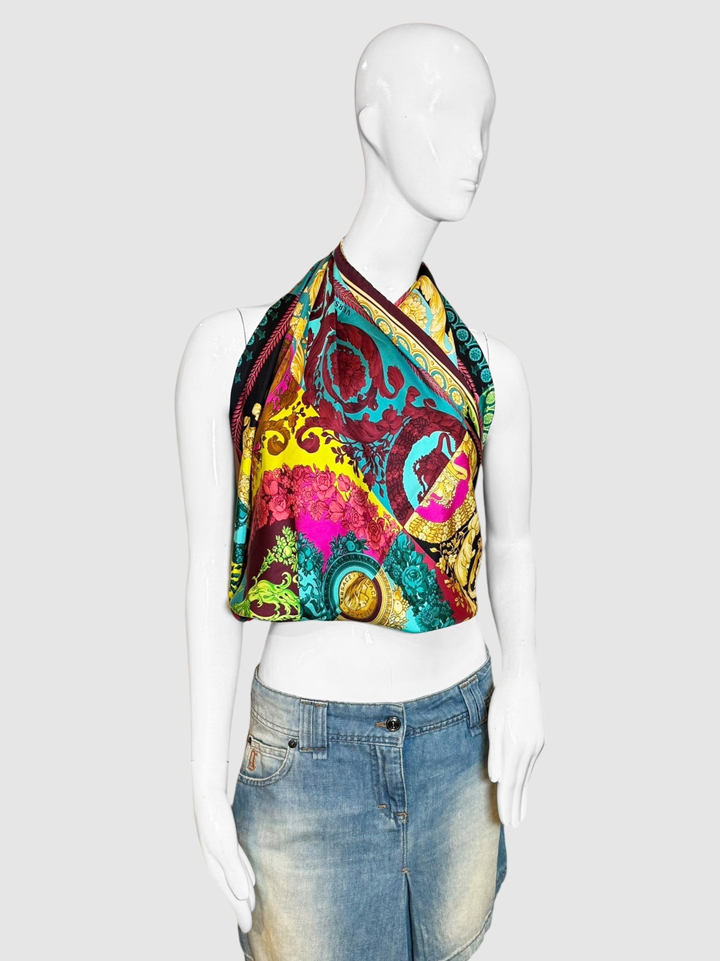 Baroque Medusa Silk Scarf