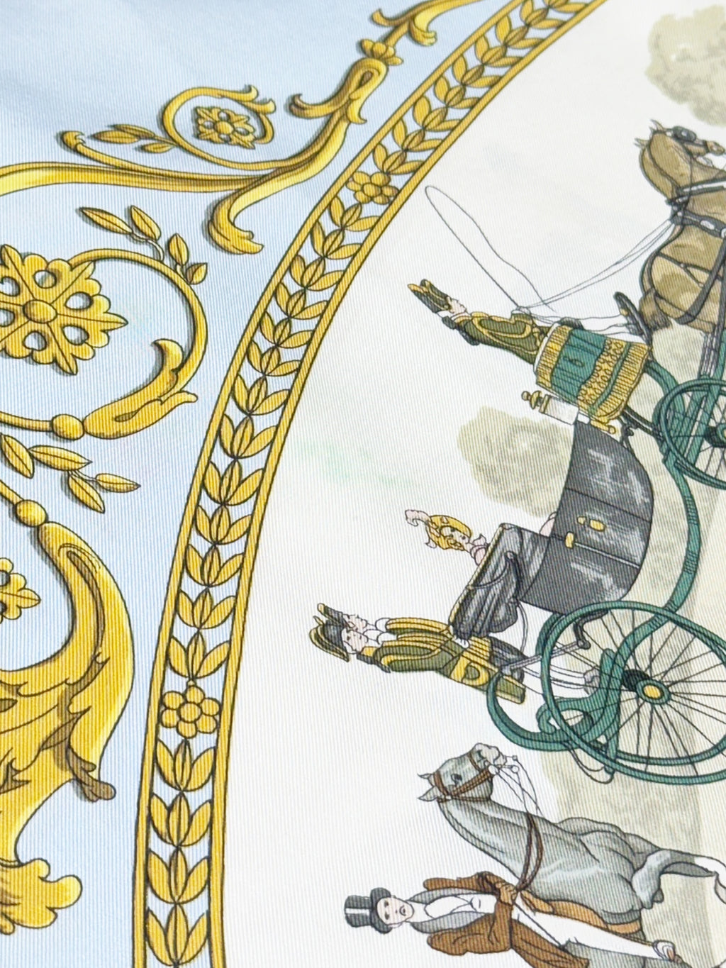 "La Promenade de Longchamps" Silk Scarf