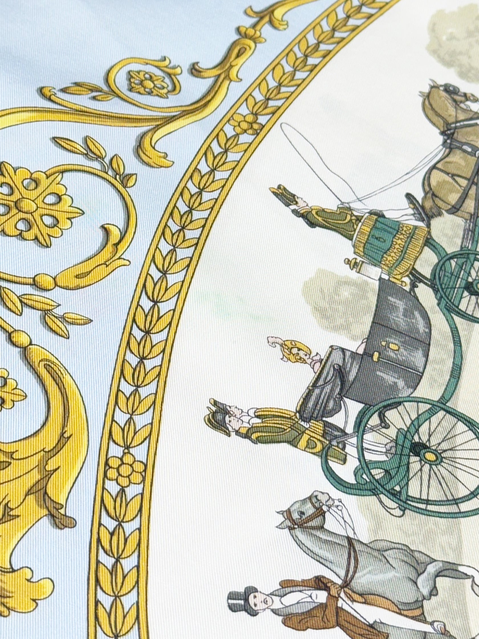 "La Promenade de Longchamps" Silk Scarf