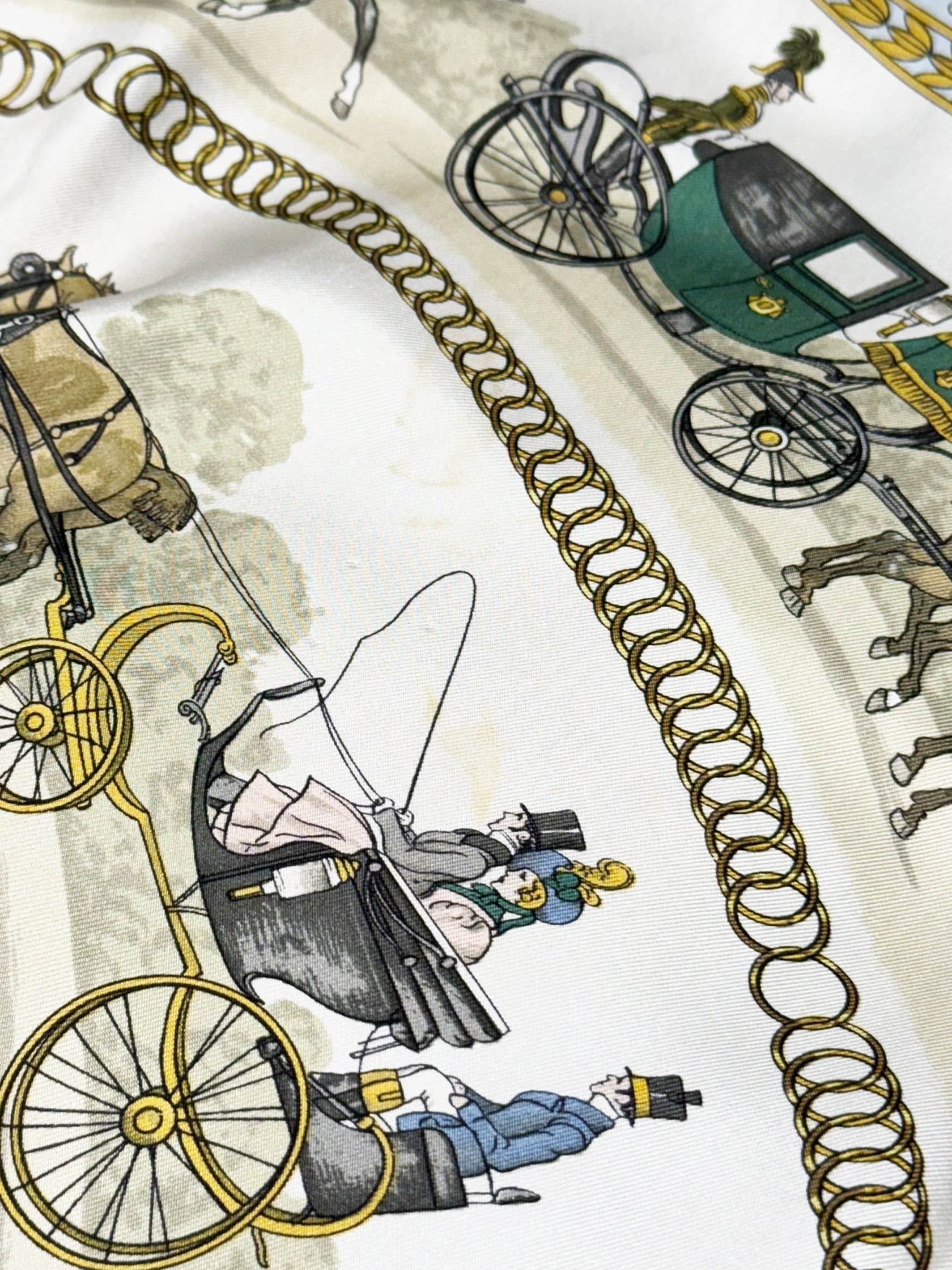 "La Promenade de Longchamps" Silk Scarf