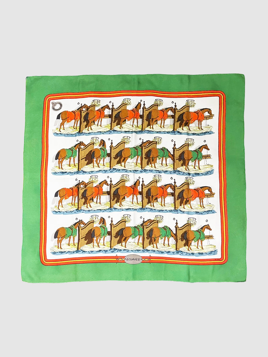 "Ecuries" Silk Scarf
